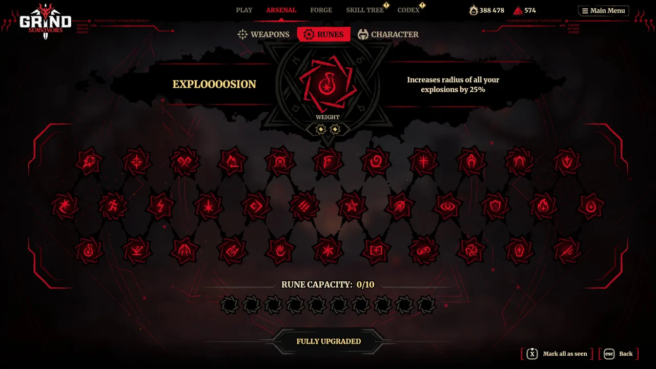 The Rune system lets you shape your build between runs