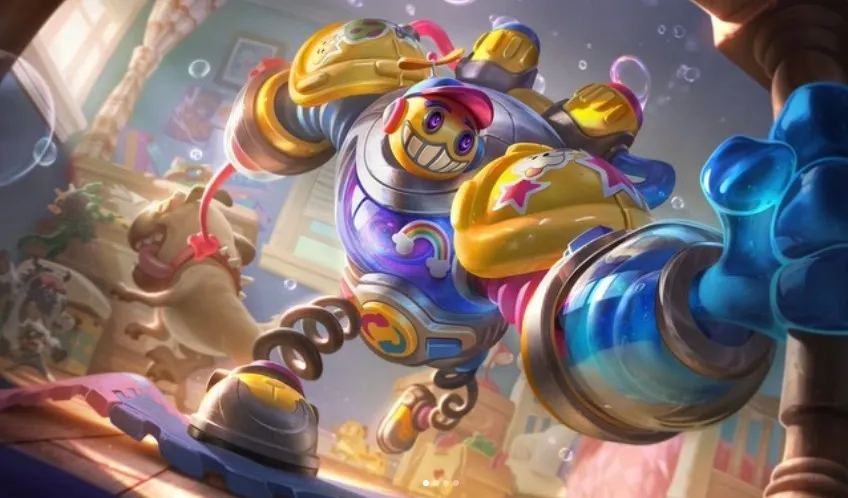 Bubble Bash Blitzcrank splash art