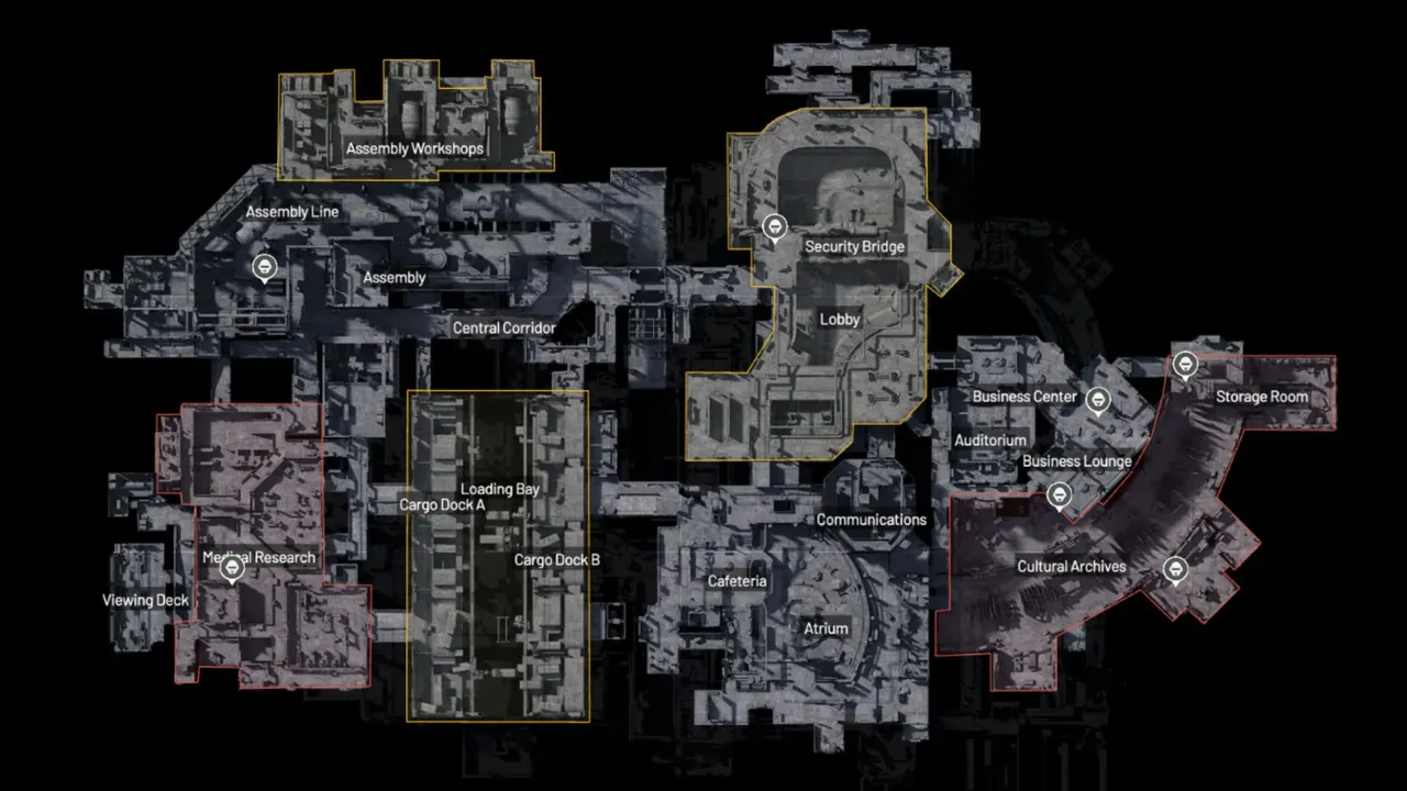 Androids on the Upper Floor of Stella Montis in ARC Raiders.