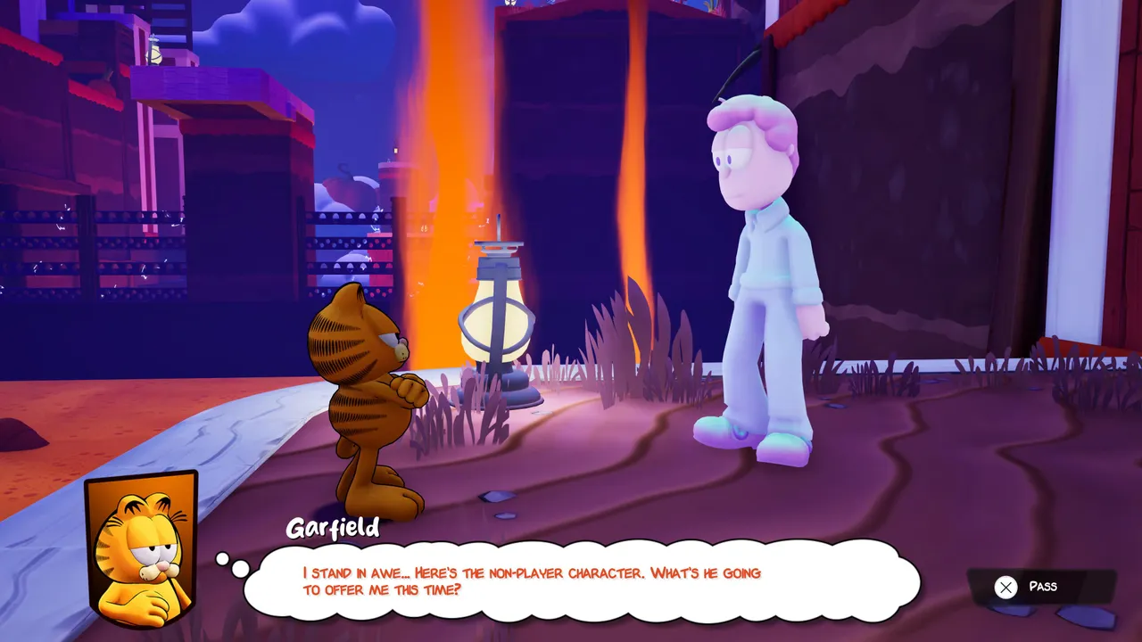 Garfield isn't alone on his journey, as he meets Chef Monday, John, and other characters.