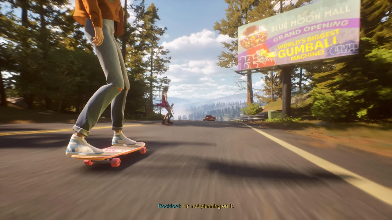 Skateboarding through sun-drenched roads is one of the game's purest joys. The world of Mixtape is as beautiful to move through as it is to look at.