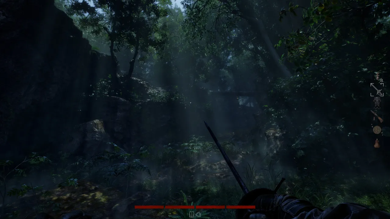 At times, dark and humid jungle is pretty intimidating