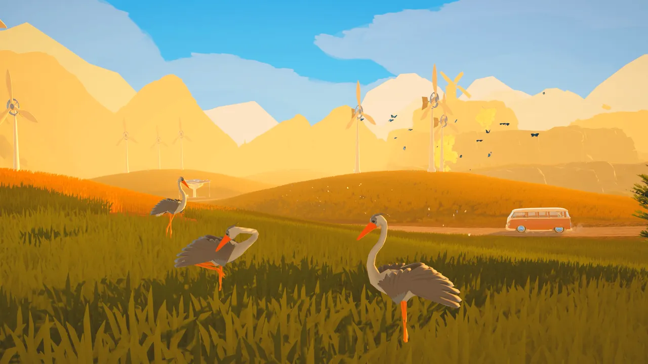 The game's cel-shaded aesthetic is at its most striking in moments like this one. Outbound consistently looks better than its modest scope might lead you to expect.