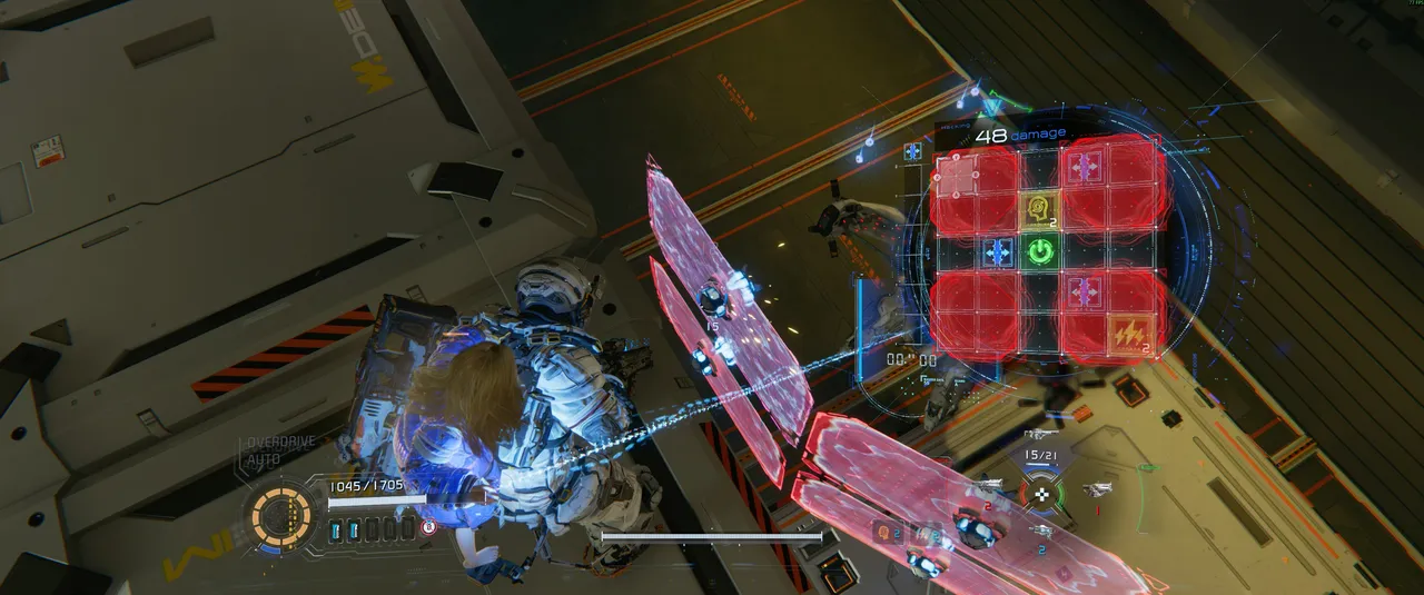 The Confusion node is what triggers the trophy. Navigate through it during the hacking sequence on the shield bot. Save it before you reach this point and do not spend it on anything else.