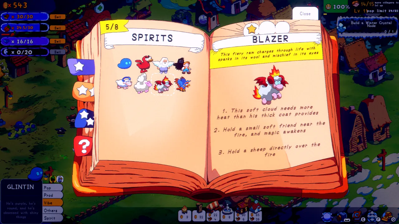 The game doesn't lack variety in the spirits you gather.