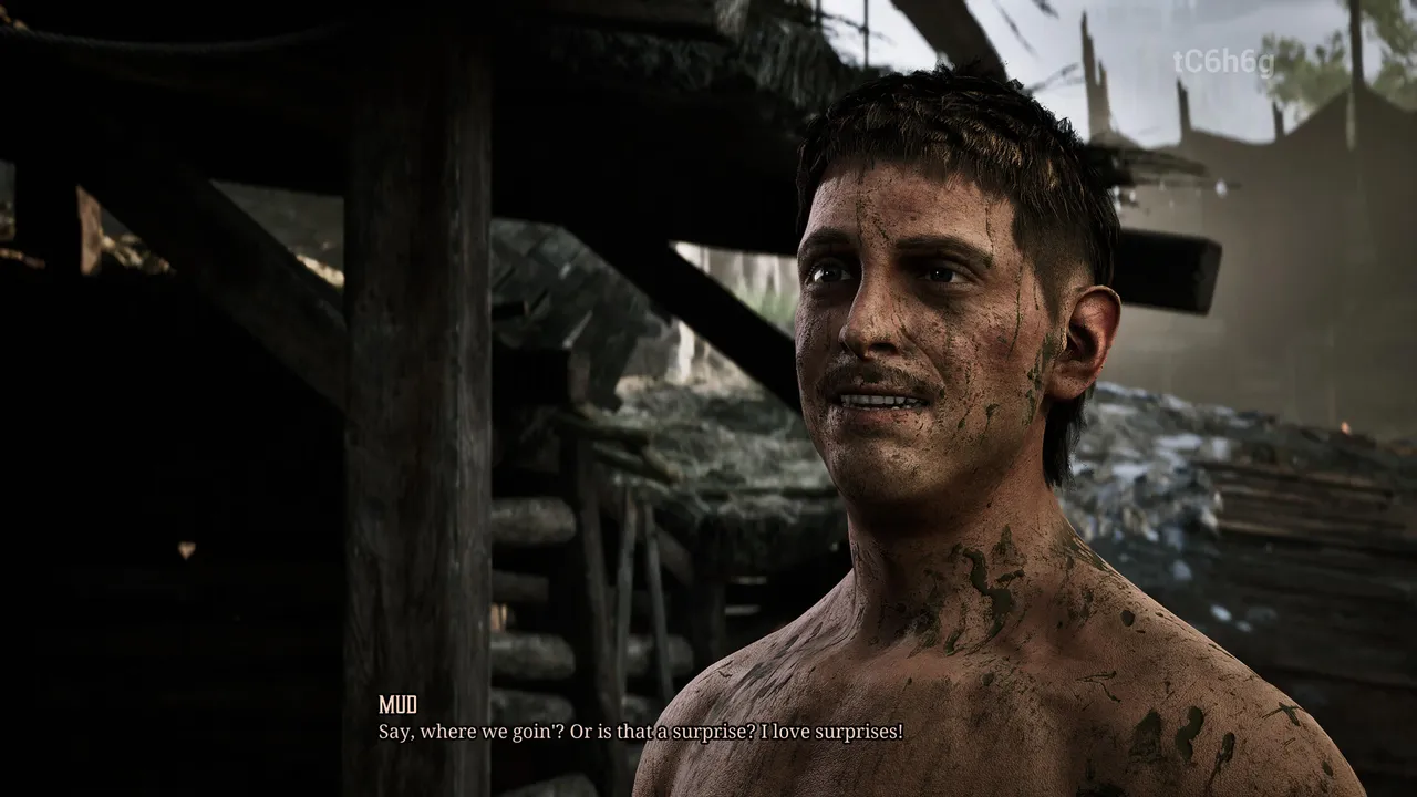 Mud is one of the game's most memorable characters, wearing his entire personality on his face.