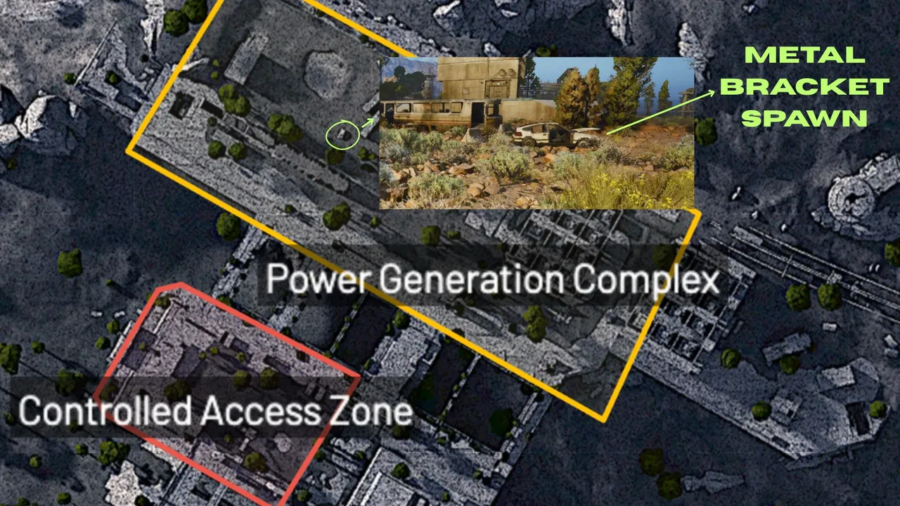 Metal Bracket spawn in Dam Battlegrounds.