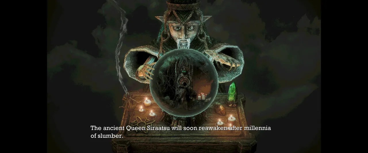Queen Siraatsu’s awakening hangs over the whole adventure, even if the story rarely takes centre stage.