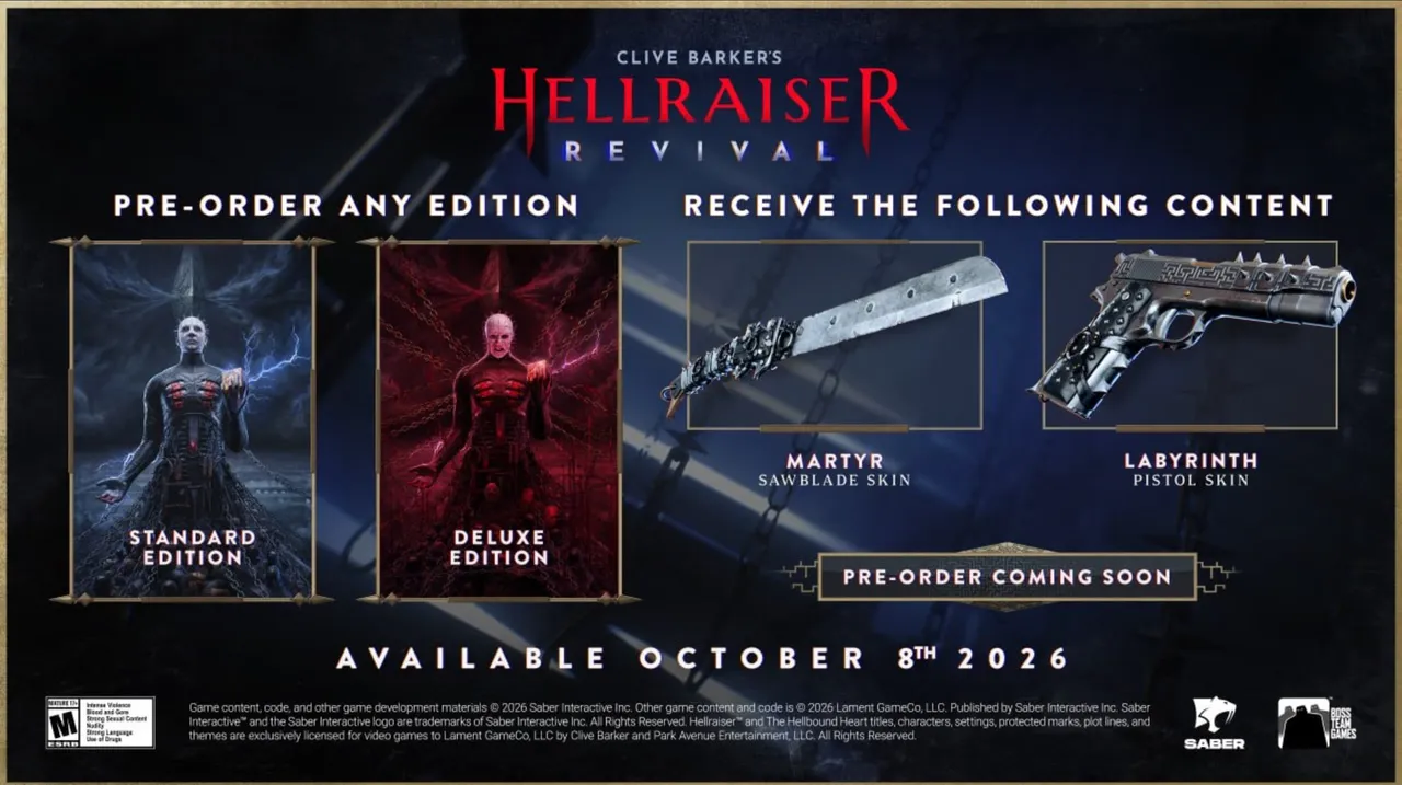 Hellraiser Revival Editions and pre-order bonuses