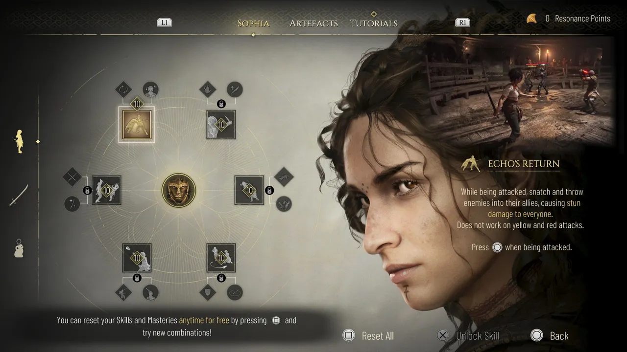 A small skill section adds some variety to the combat moves and finishers.
