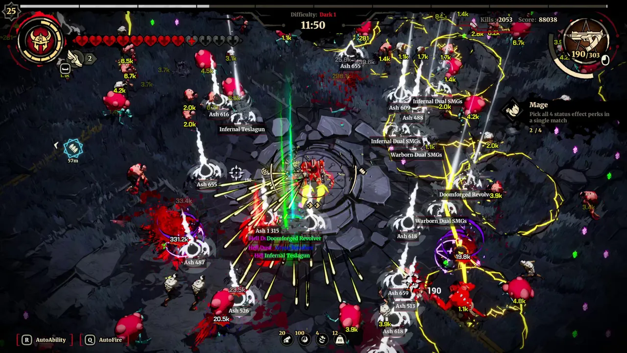 Lightning, bullets, and pure destruction