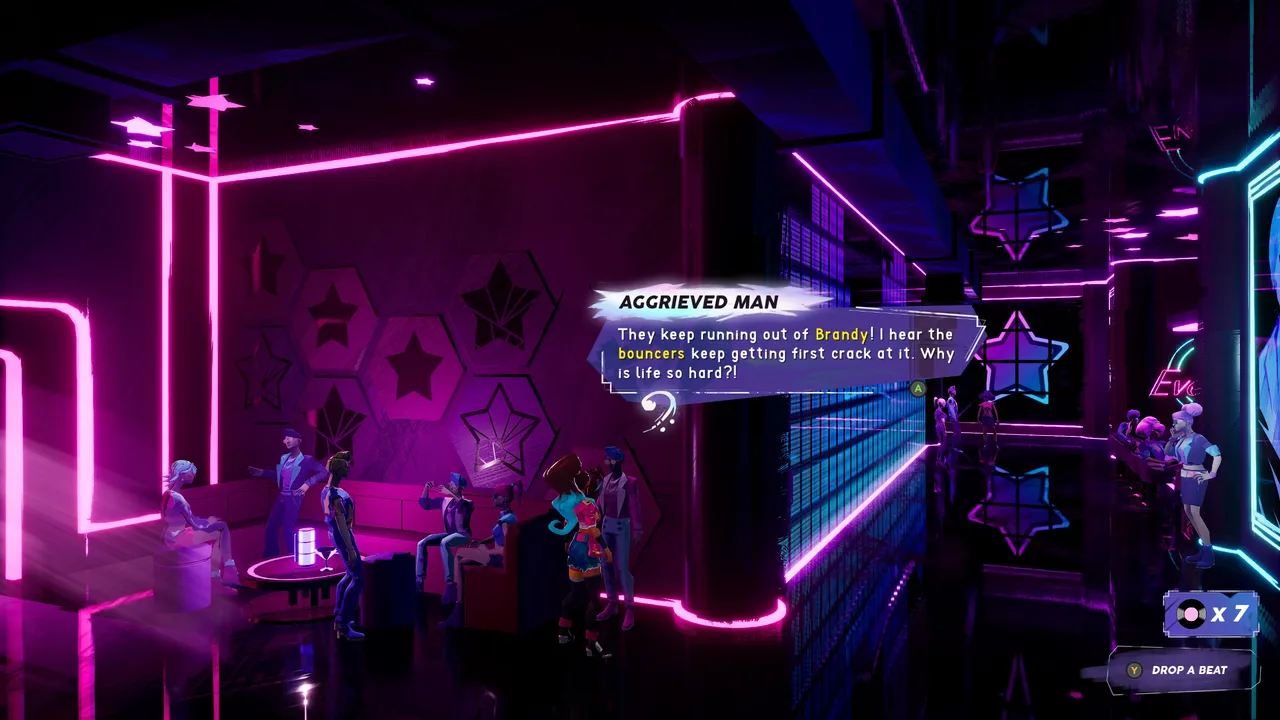 Cadence picks up a hot tip from an aggrieved club-goer in the neon-drenched nightlife of People of Note