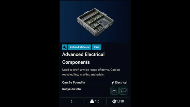 Advanced Electrical Components in ARC Raiders