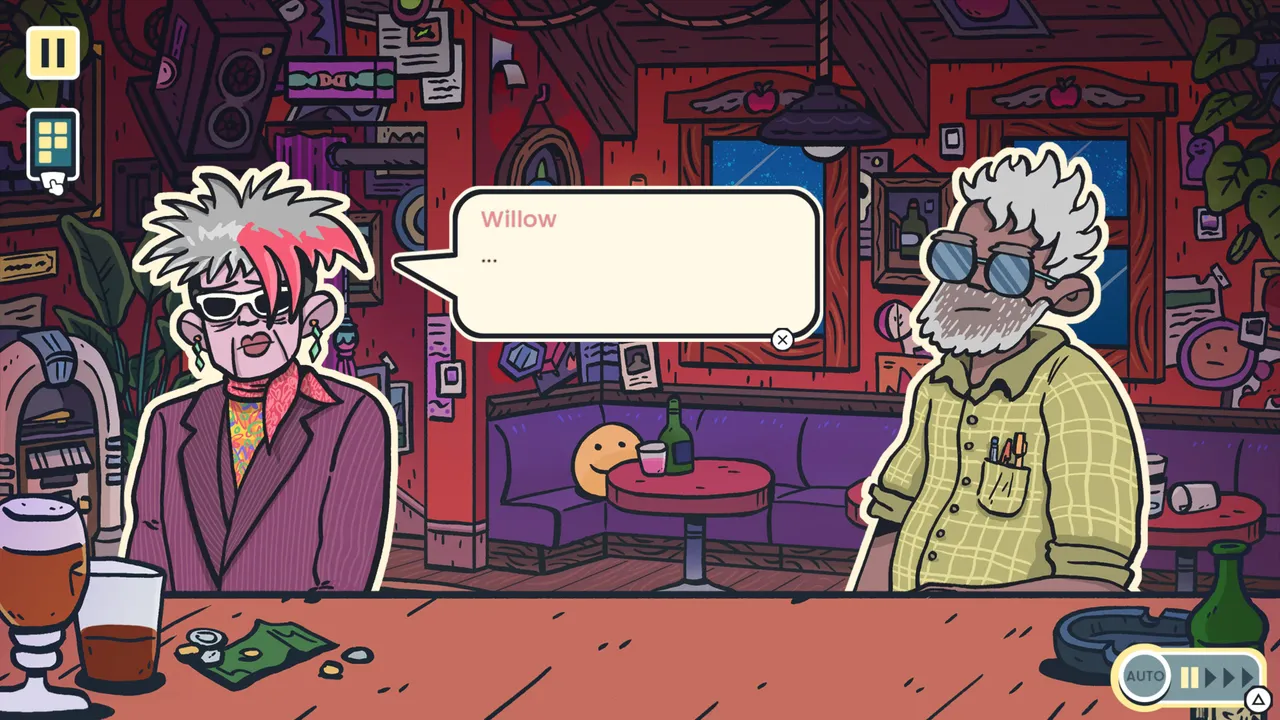 The game also talks about character development and choices and decisions.