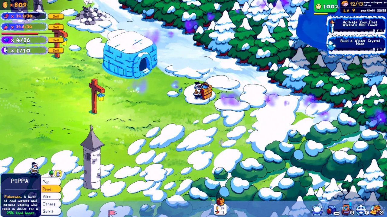 The winter biome brings new types of buildings, villagers, and animals.