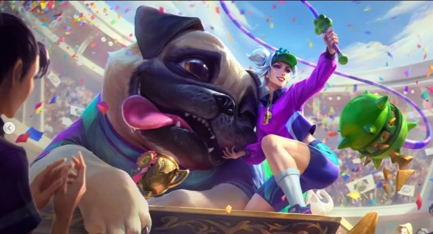 Pug Trainer Sejuani splash art