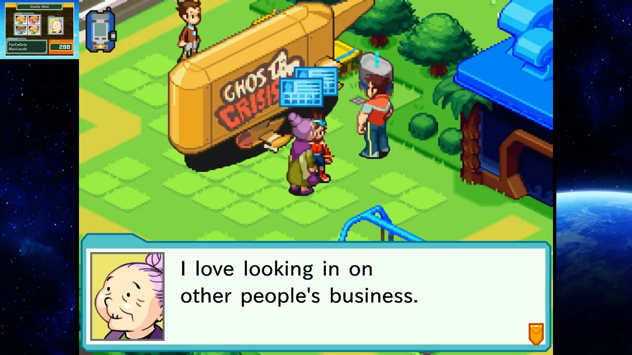Exploration makes up a large portion of each game, and the slow conversational pace between encounters is where the DS-era design shows its age most clearly on a modern screen