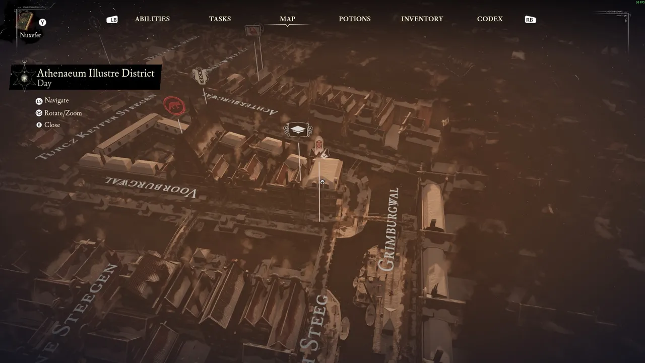 This is the house of the Balance. Its entrance is located exactly where Noa stands in this map.