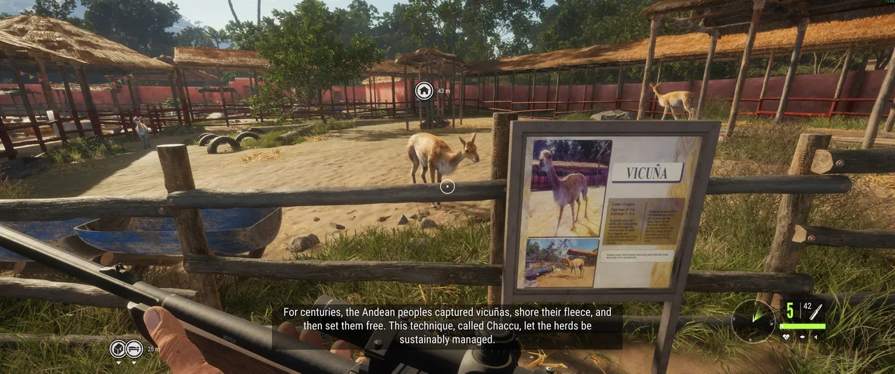 The animal sanctuary doubles as an educational stop, complete with informational plaques on species like the vicuña.
