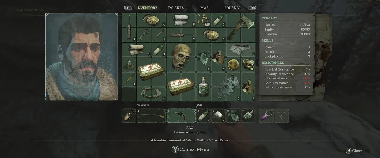 The inventory system takes an obvious inspiration from Resident Evil games.