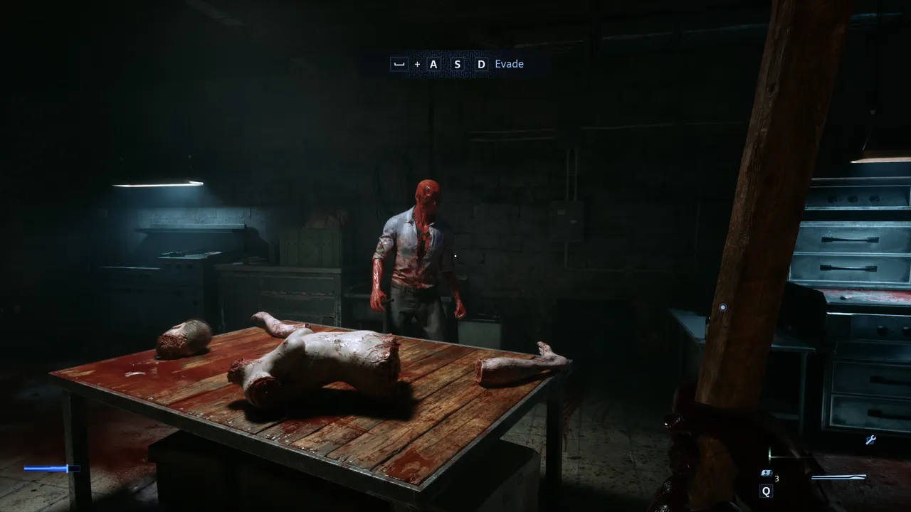 I kept running away from this boss by going around the table. Eventually, he got fed up with it and smashed it to pieces