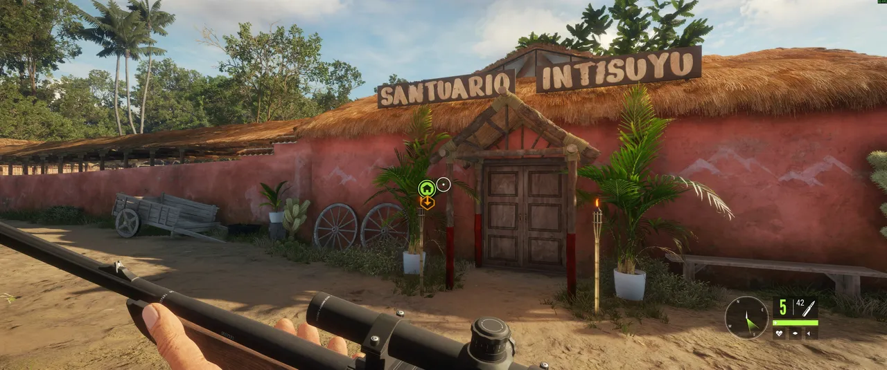 The entrance to Santuario Intisuyu, the reserve's animal sanctuary, tucked away in the Yungas.