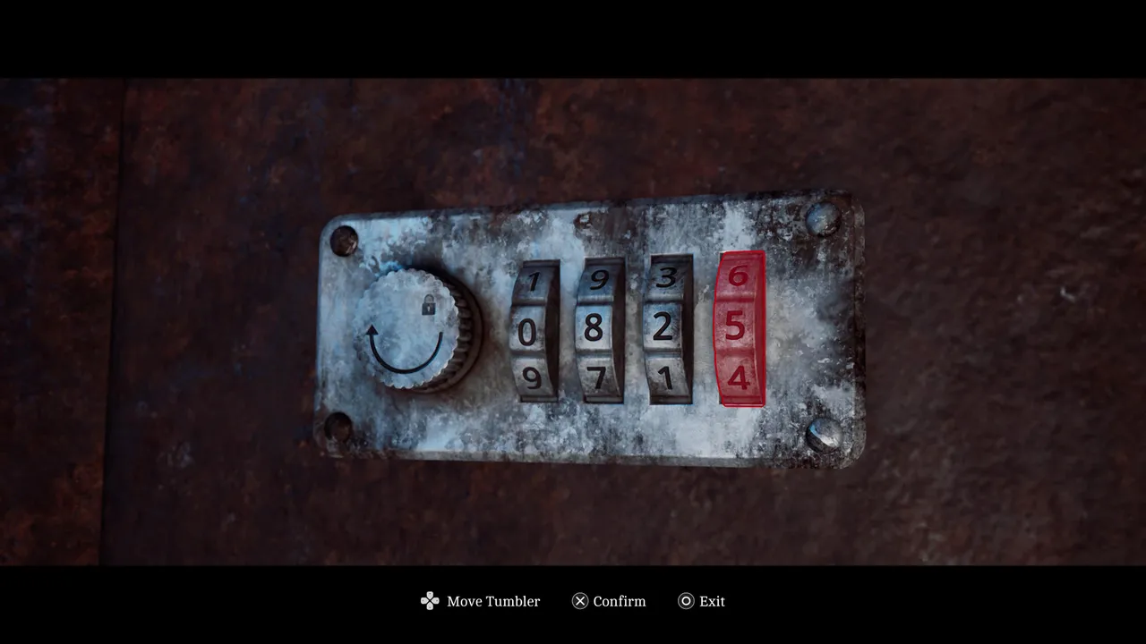 The locker’s combination dial set to 0825.