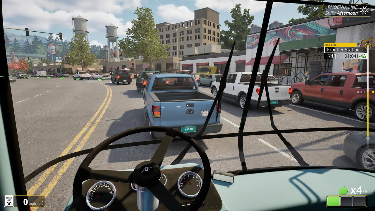 In Bus Bound, both first and third-person view require some getting used to.