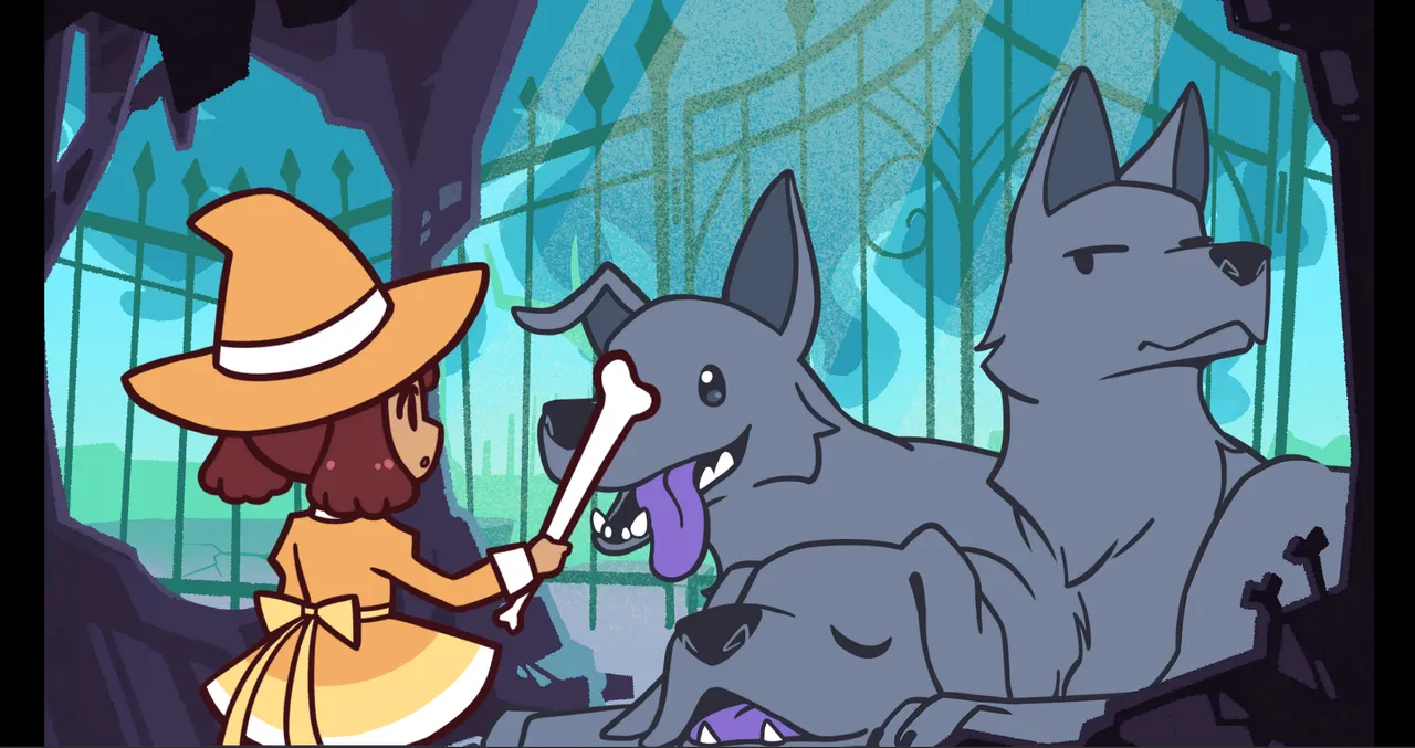 Cerberus being the first dog to greet you in Puppergeist feels very appropriate. 