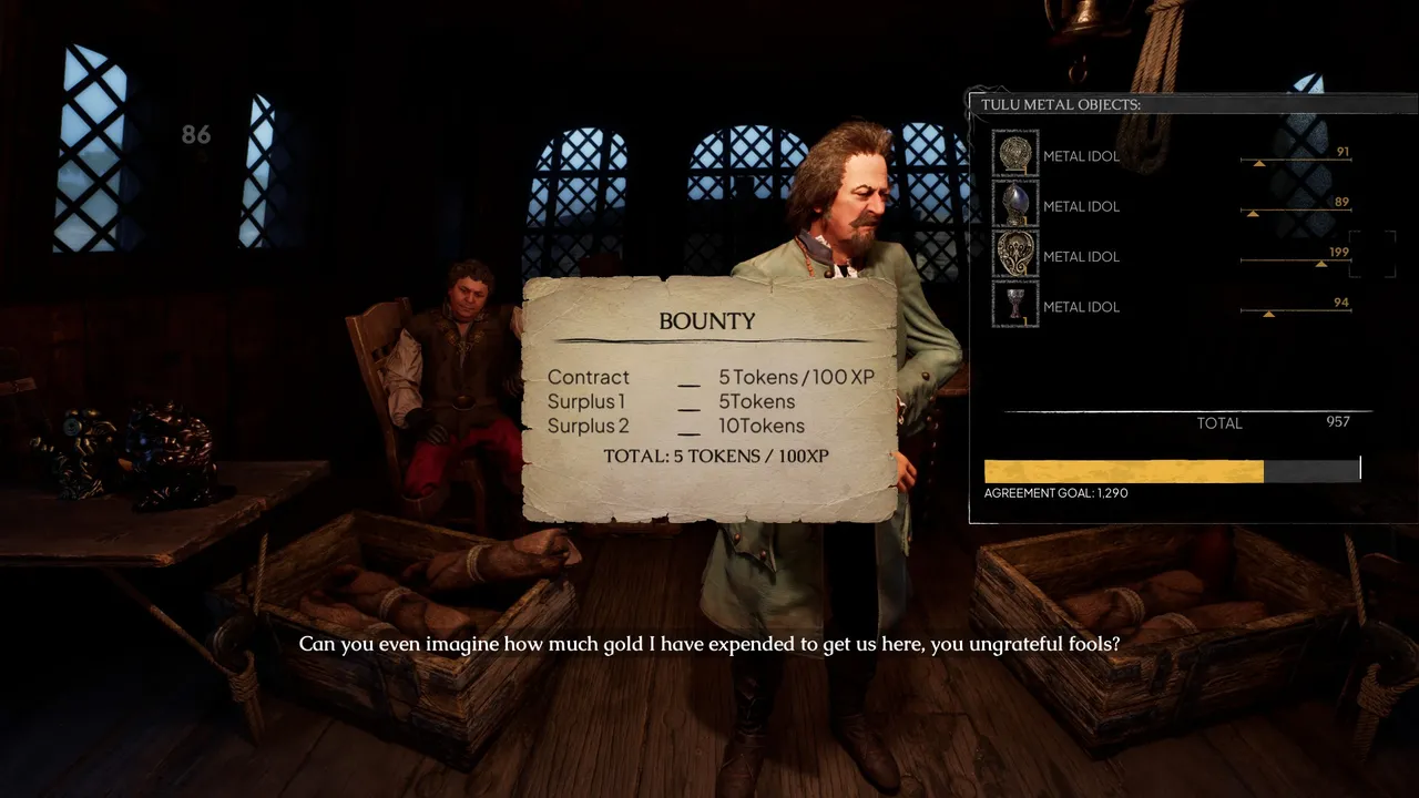 The captain won't be happy if you come back empty handed
