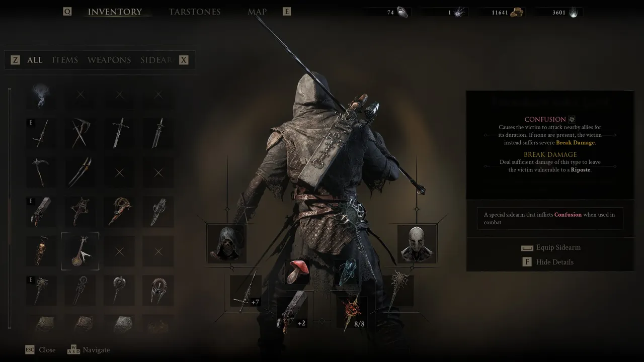 The Troubadour's Lute inflicts Confusion on enemies, causing them to attack their own allies instead of Harbinger.