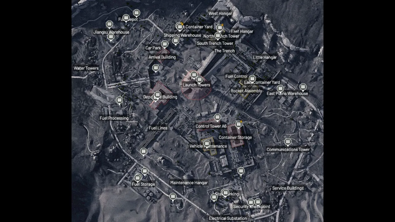 All Locker Spawns on the Spaceport map in ARC Raiders.
