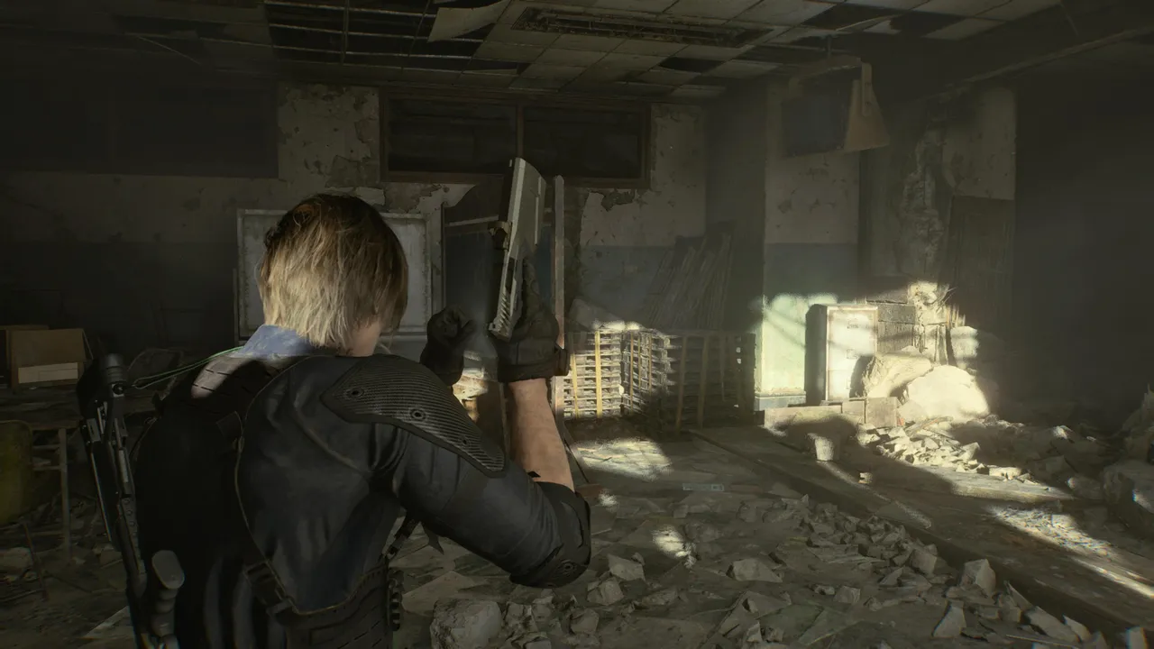 Resident Evil Requiem: The TV and the blackboard in question