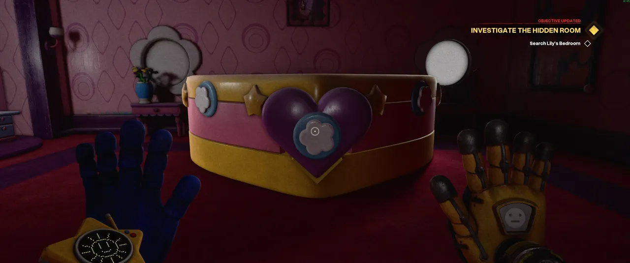 Poppy Playtime 5: Open the bed by pressing the heart button
