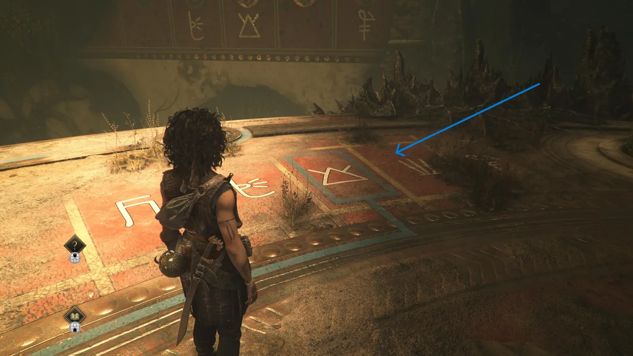 Sophia will find the fourth symbol, which looks like a triangle, on the opposite side of the room.
