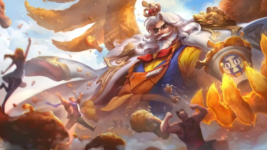 Fried Chicken King Swain splash art