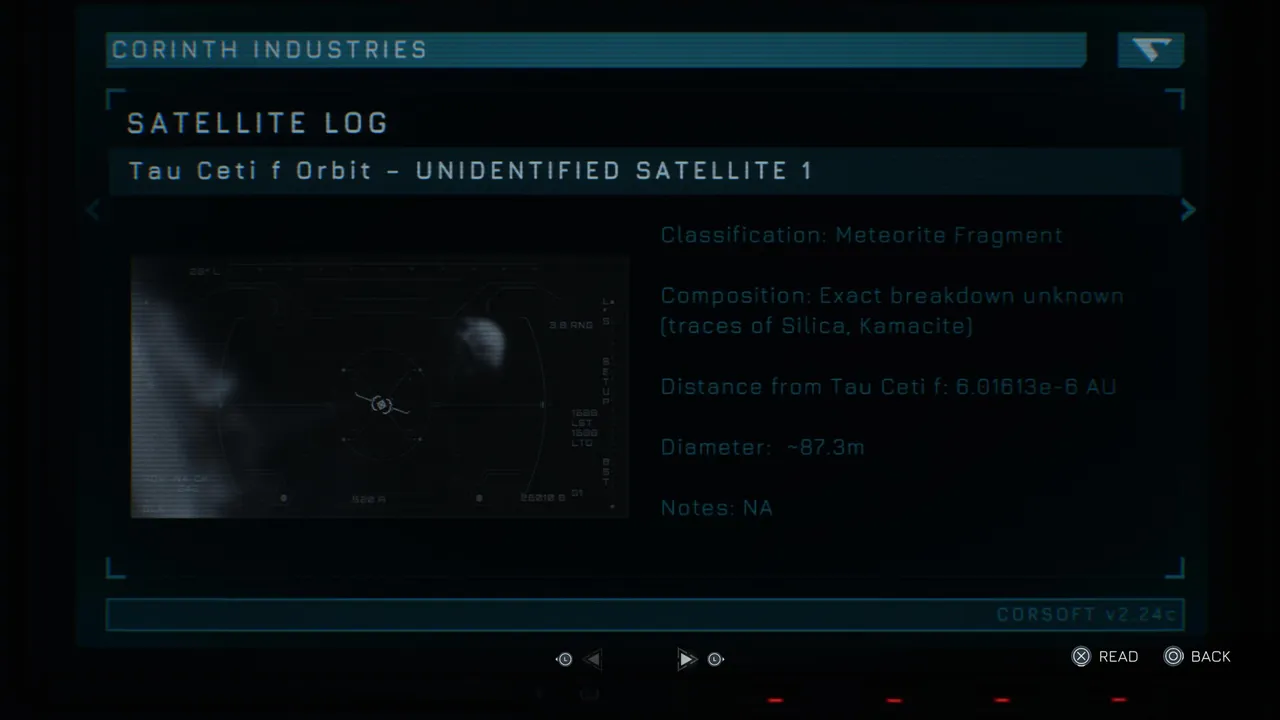 The Satellite Log is the reward for cracking the terminal. It adds another layer to the game's central mystery and is worth reading carefully.
