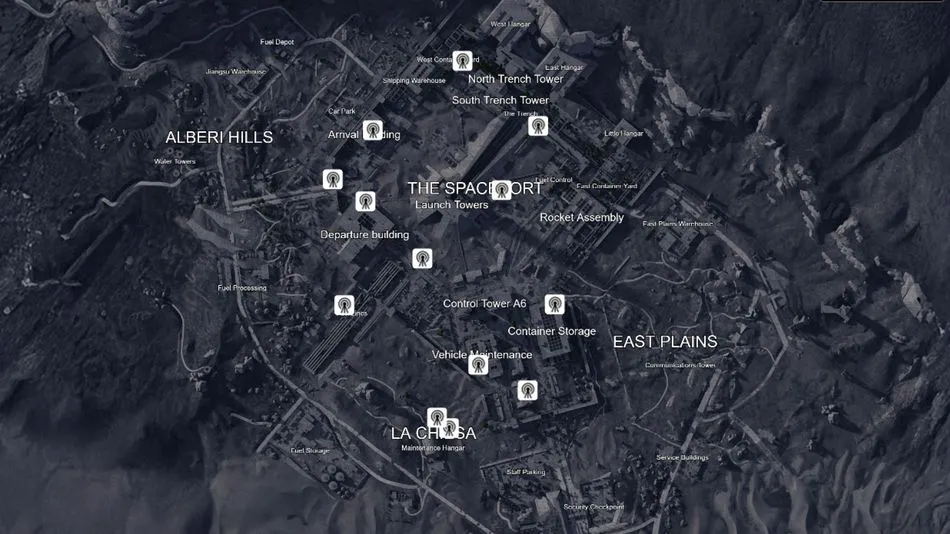 All Supply Call Stations in Spaceport