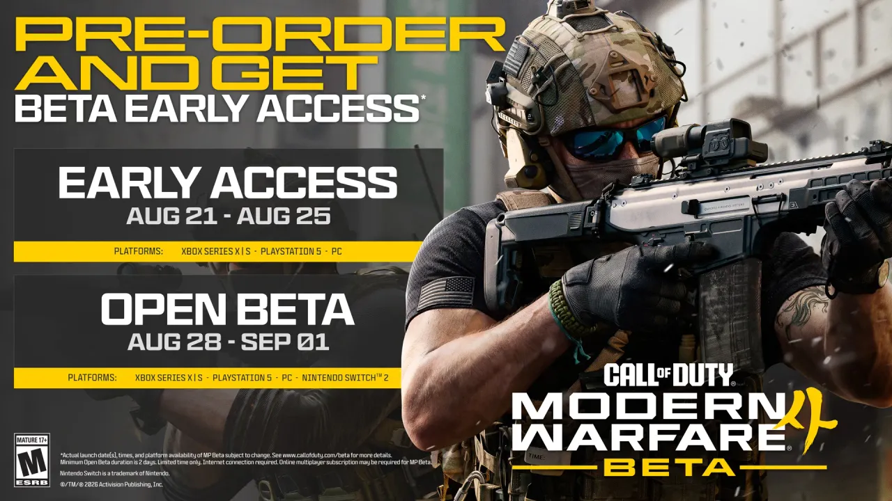 Call of Duty: Modern Warfare 4 Open Beta Dates