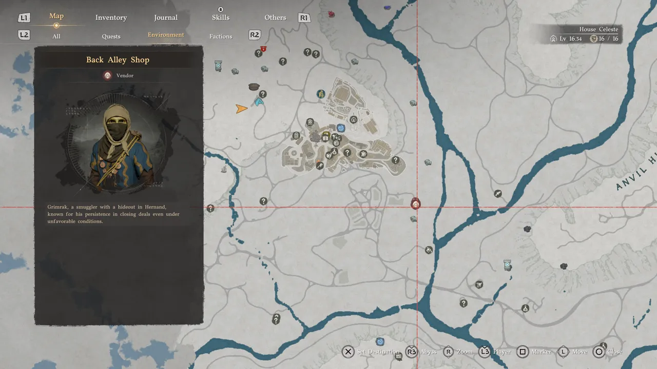 The Back Alley Shop is located to the southeast of Hernand, and you'll be able to buy the Poison Arrows recipe from within this shop