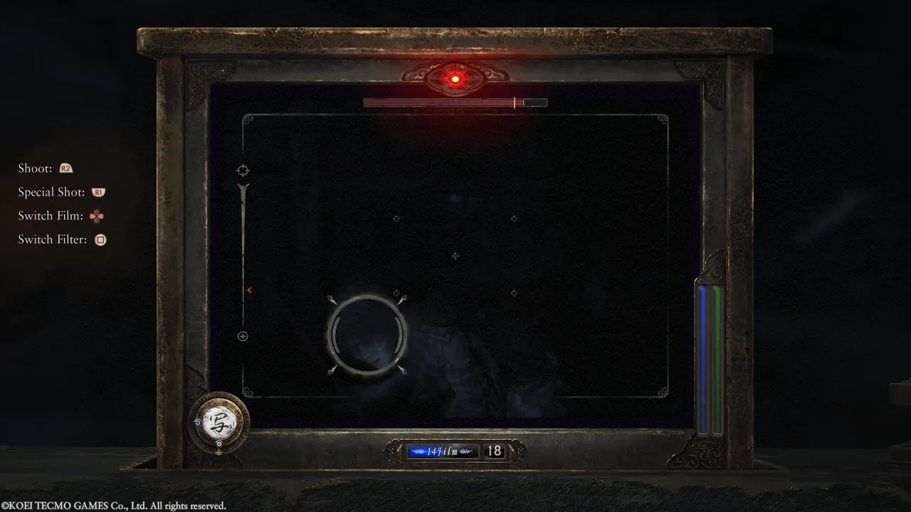Fatal Frame 2: Crimson Butterfly Remake: Aiming through Camera Obscura is very clunky