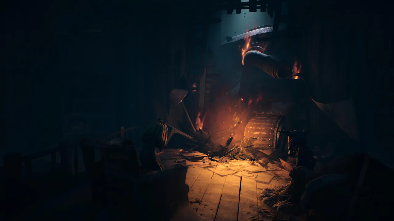 In The Prisoner DLC, flames might be the only colours that aren't bleak and grim.