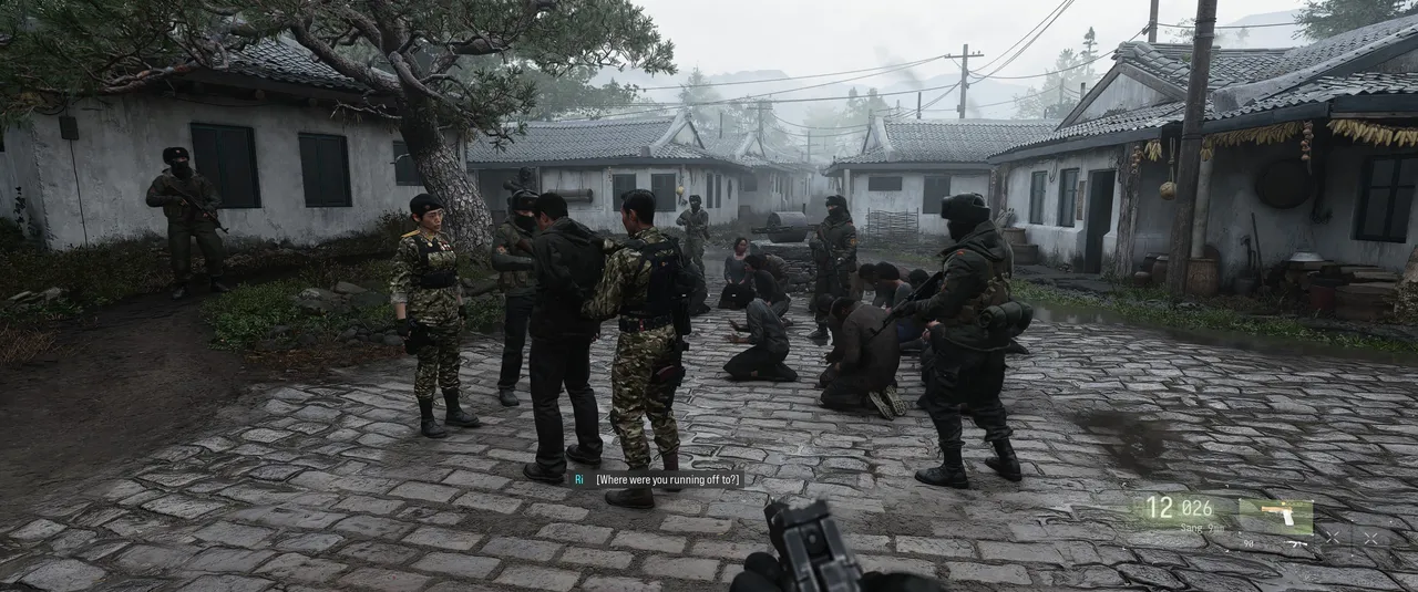 Playing from the North Korean side forces you to watch the war’s civilian cost up close, and every face in the crowd sells it.