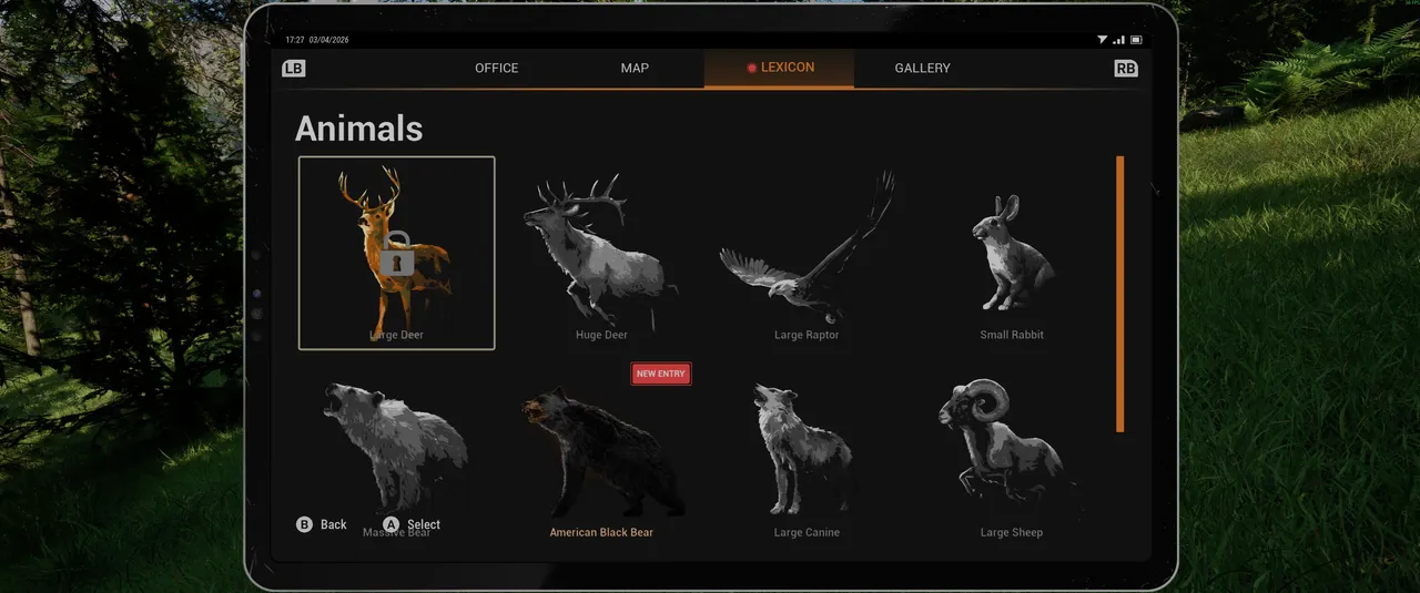Ranger’s Path: National Park Simulator: The animal lexicon