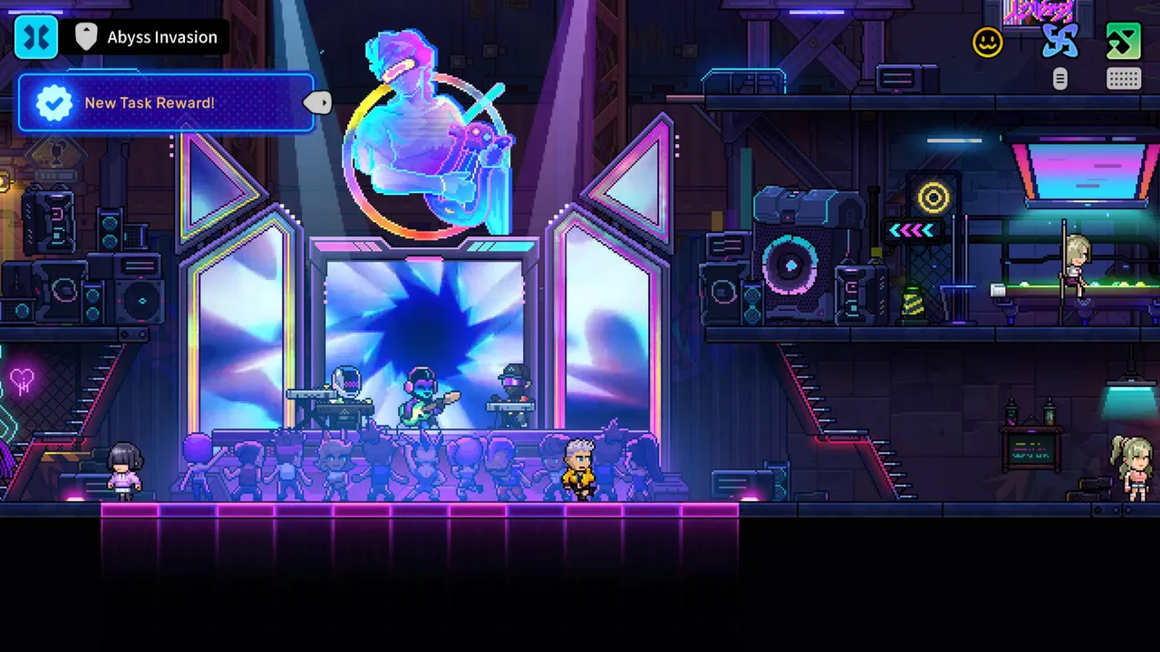 Neon Abyss 2 is basically a storyless game, but that's okay; no one will judge it for the lack of the story when the other stuff is so much fun.