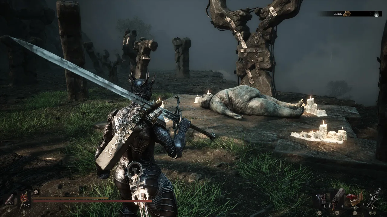 The Gloombound Flame is found in the first boss arena, to the right of the fight area beside a dead body. It's easy to walk past after the boss if you head straight for the exit.