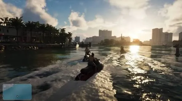 The handling of these personal watercraft feels incredibly dynamic due to Rockstar’s real-time fluid simulation engine