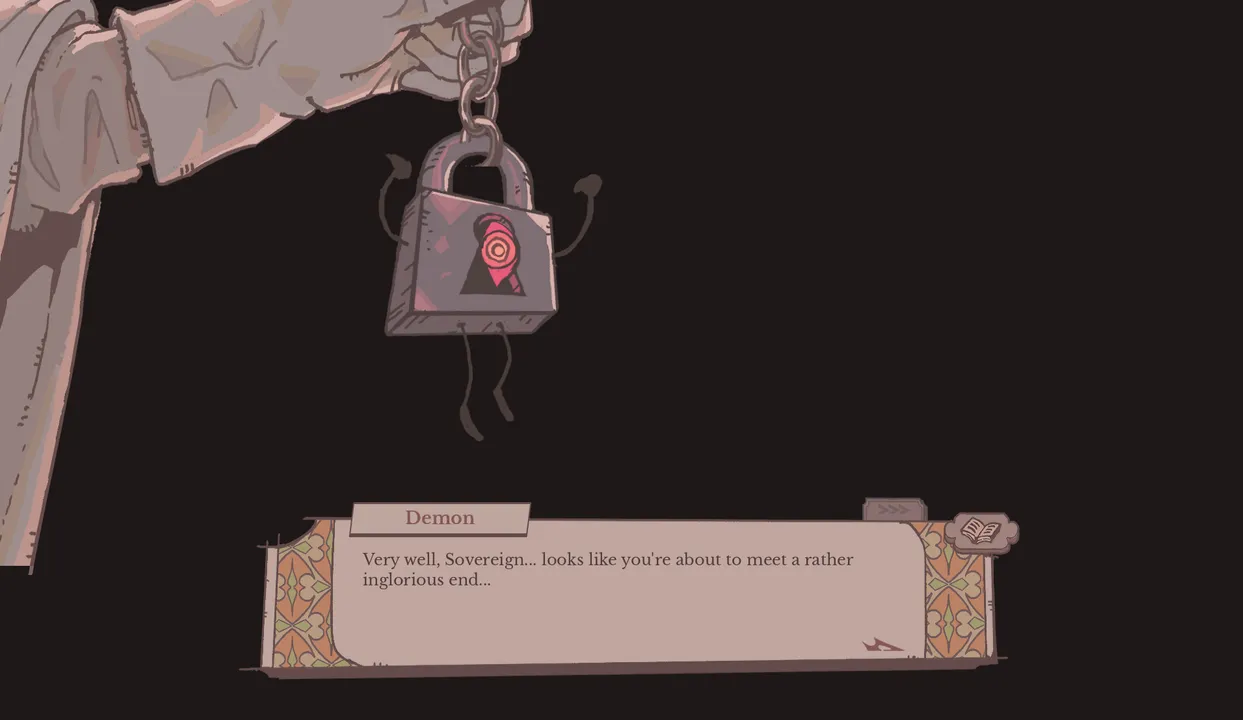 If you make a mistake, the tower's demon offers you some help.