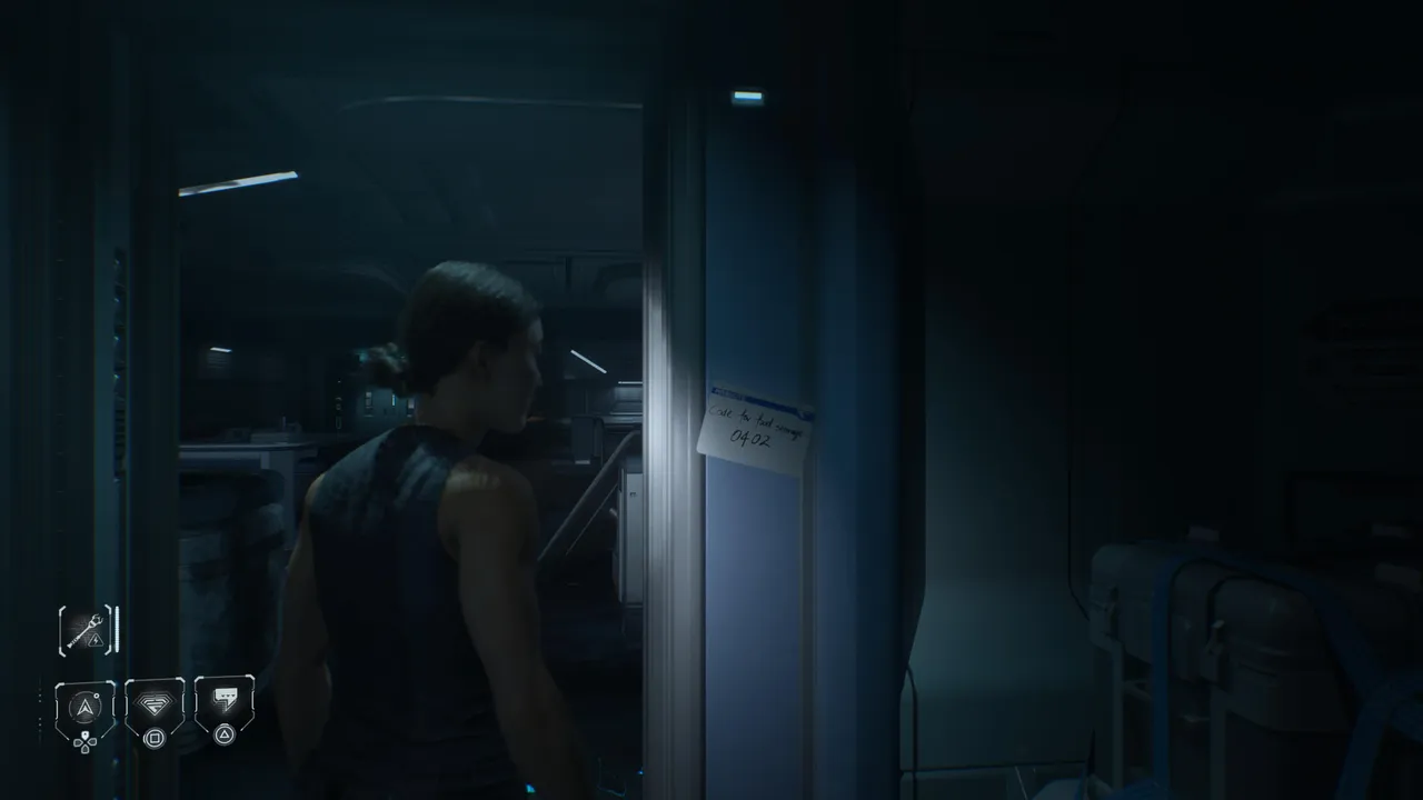 The note is right there on the door frame as you leave. Check the right side before you go back to the Kitchen.