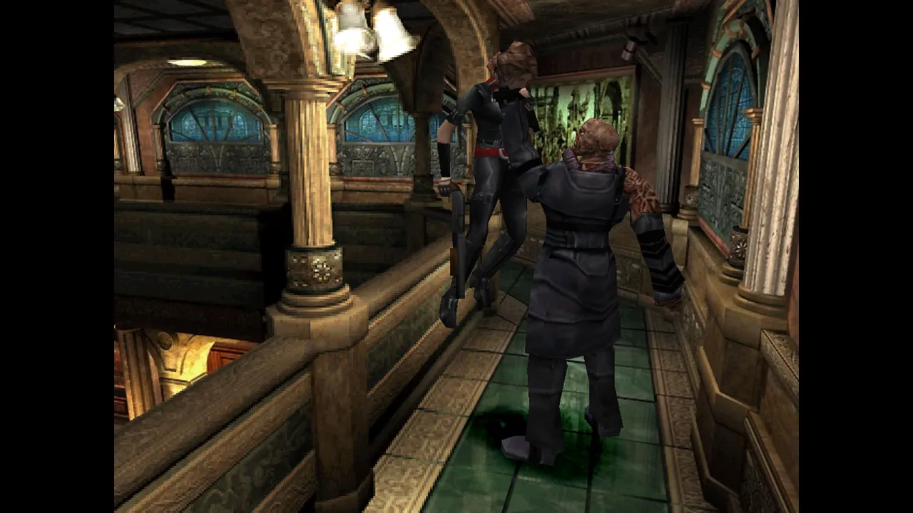 The original games retain their fixed-camera tension, which holds up better than you might expect.